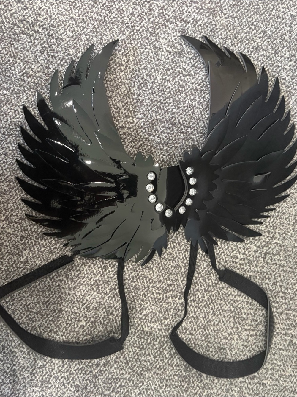 Spirit Fallen Angel Deluxe Wings - Black - Picture 5 of 6